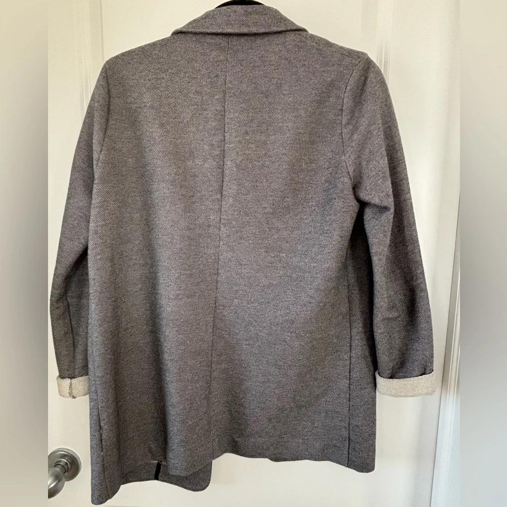 Topshop Grey Open Front Blazer - Picture 2 of 6